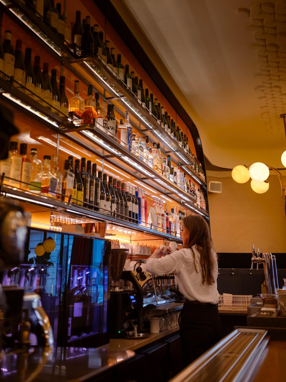 Au comptoir, service du soir